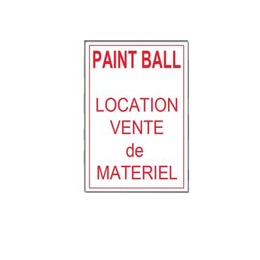 Panneau Paintball Location Vente