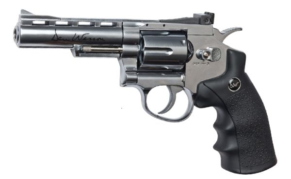 DAN AIRSOFT WESSON 4" ASG SILVER 6MM 