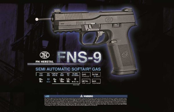 Fn Fns-9 Gbb Gas Culasse Metal 22bbs 0.8j