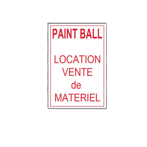 Panneau Paintball Location Vente