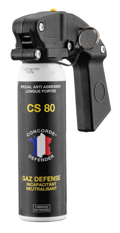 PACK de 5 bombes lacrymogènes PUNCH - Spray de défense CS GEL 25 ml à 30,00  €