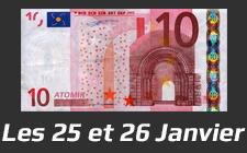 Le week end à 10 € les 25 et 26 Janvier 2014
