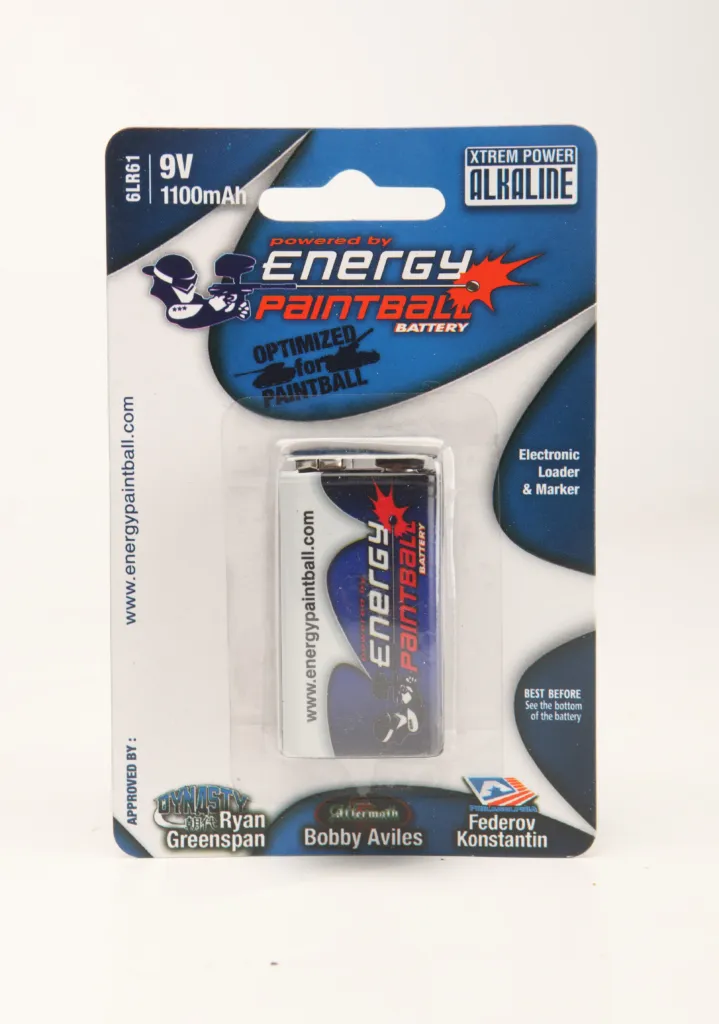 Pack de 2 Piles Energy Paintball 9 Volts
