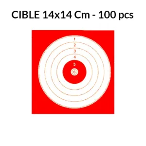 Cible 14X14CM x100