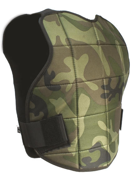 Plastron Réversible Noir/Camo Sport Attitude