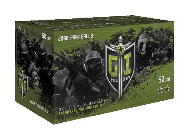 Billes paintball G.I Sportz Cal.50