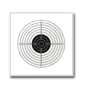 Paquet de 100 cibles blanches 14cmX14cm Shoot again