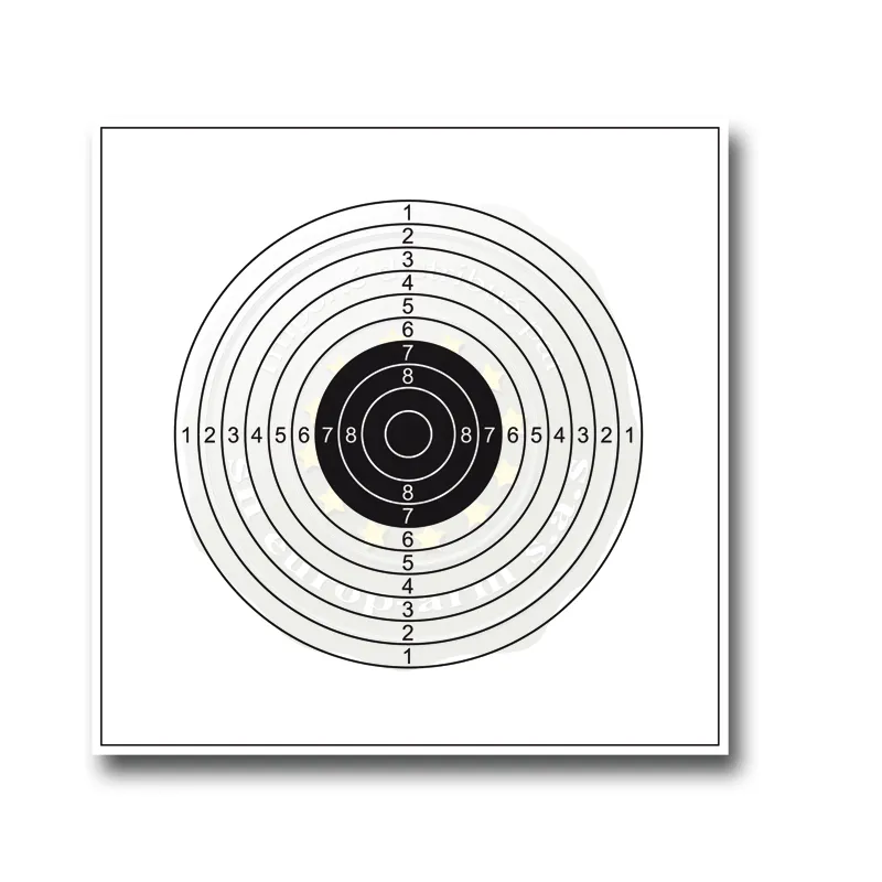 Paquet de 100 cibles blanches 14cmX14cm Shoot again