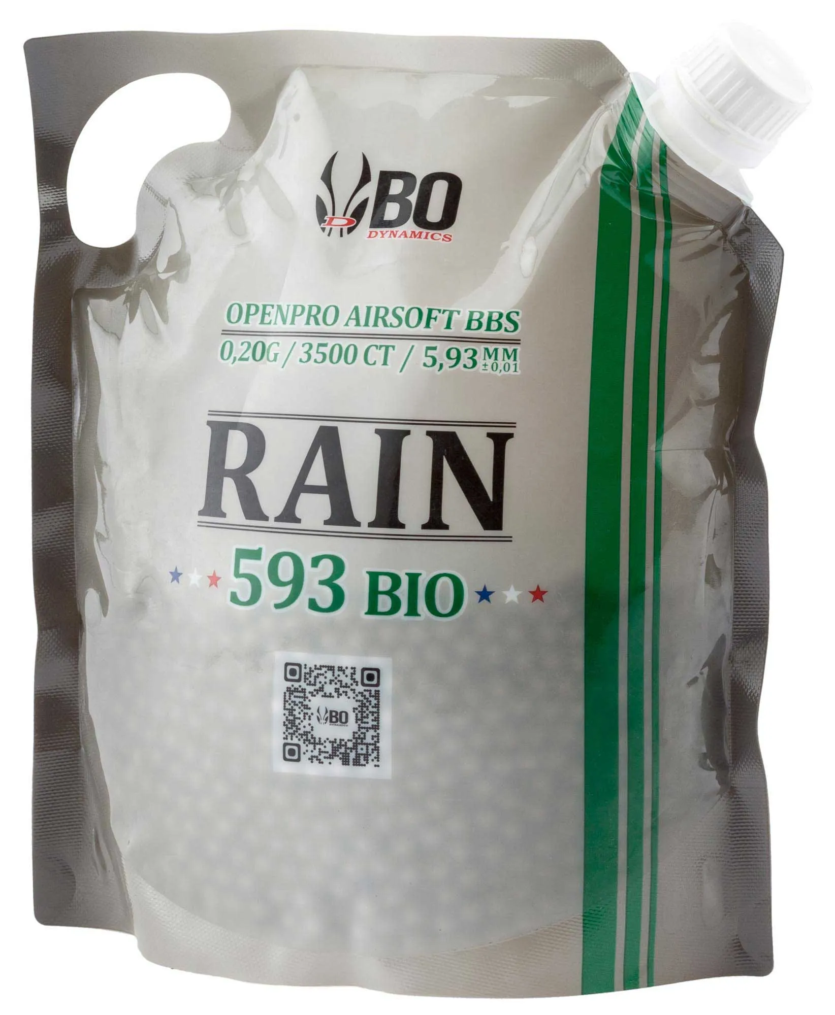Billes airsoft BO RAIN Bio 0.20 g Sachet 3500