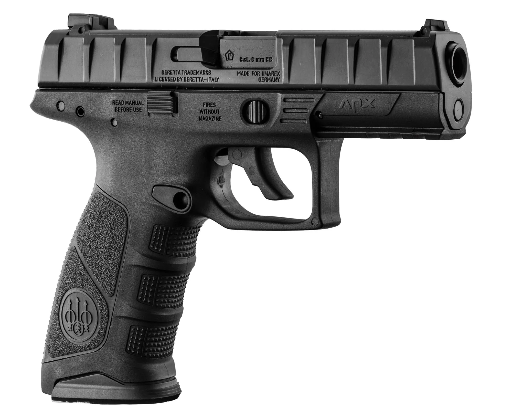 Réplique apx CO2 blowback 1,2 j. culasse métal - beretta