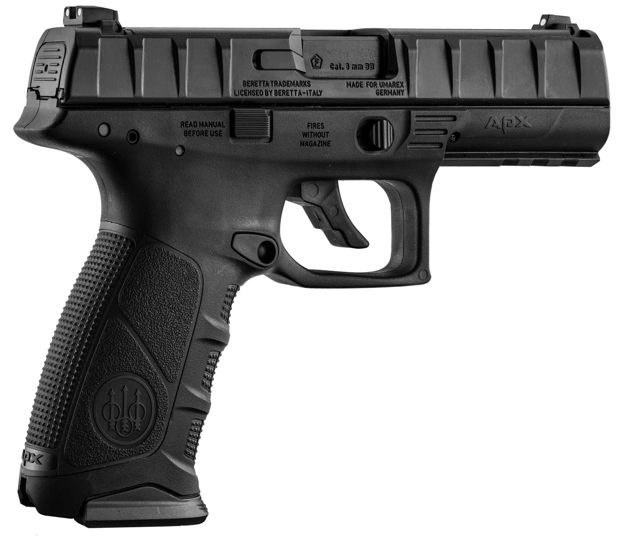 Réplique apx CO2 blowback 1,2 j. culasse métal - beretta