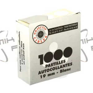 1000 Pastilles Autocollantes Blanches