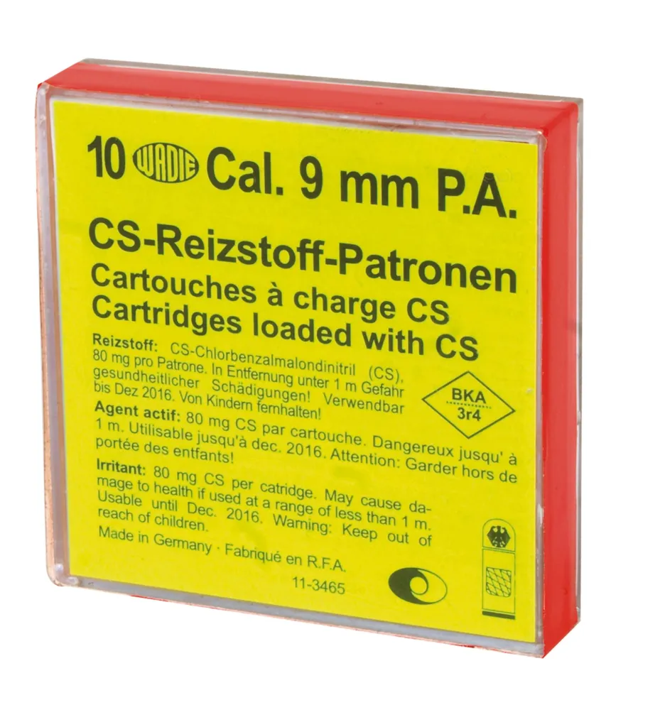 Boîte De 10 Cartouches 9 Mm Pa Gaz Cs-0