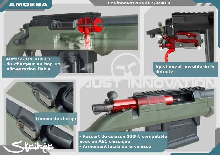 Amoeba "Striker" S1 Sniper Rifle - Black-20569