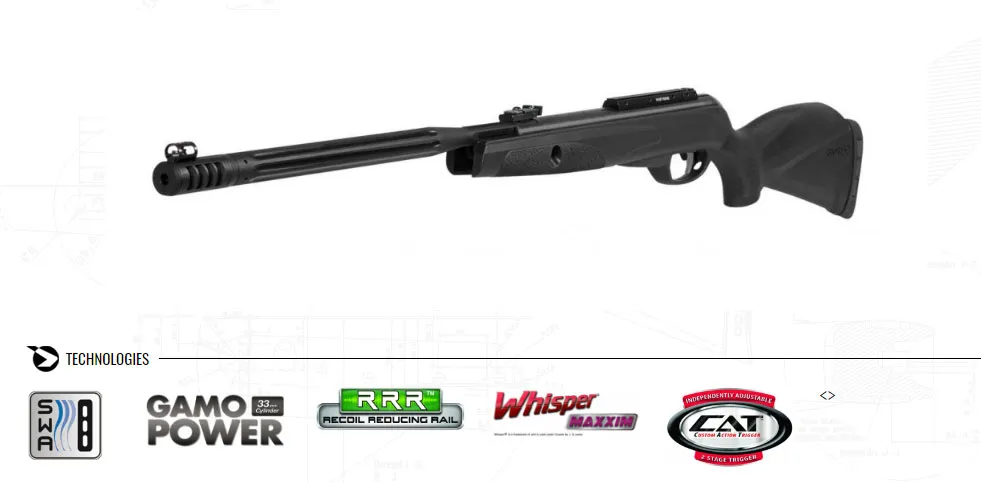 Carabine À Plombs Gamo Black Maxxim Cal. 4. 5 -29 Joules-0
