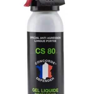 Bombe Lacrymogène Gel CS 80 Anti Agression 100 ML