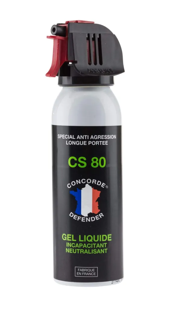 Bombe Lacrymogène Gel CS 80 Anti Agression 100 ML