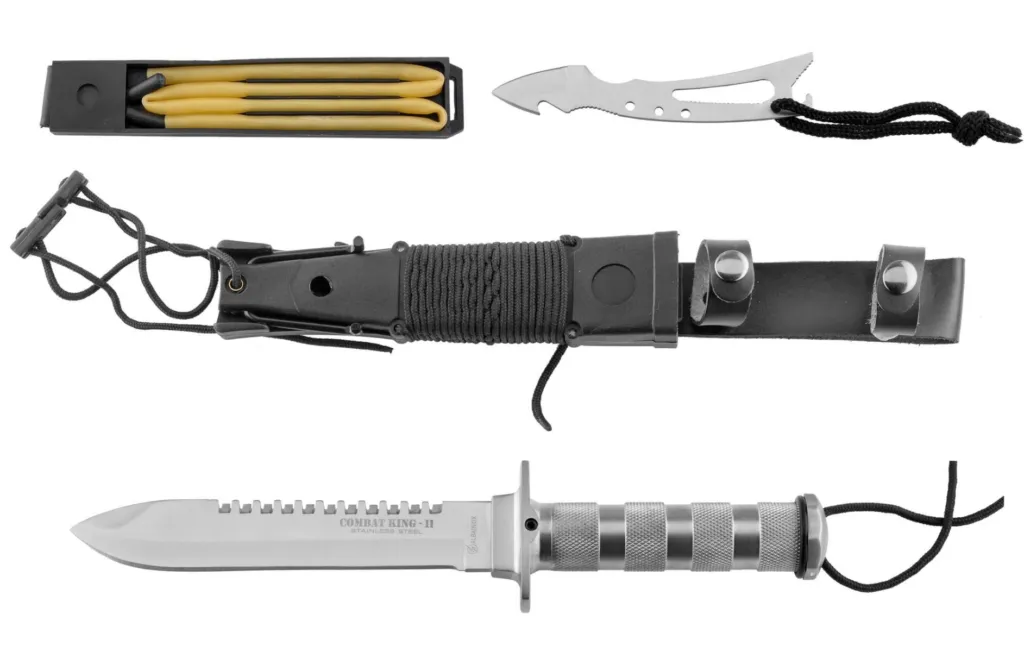 Couteau De Survie Combat King II Inox-0