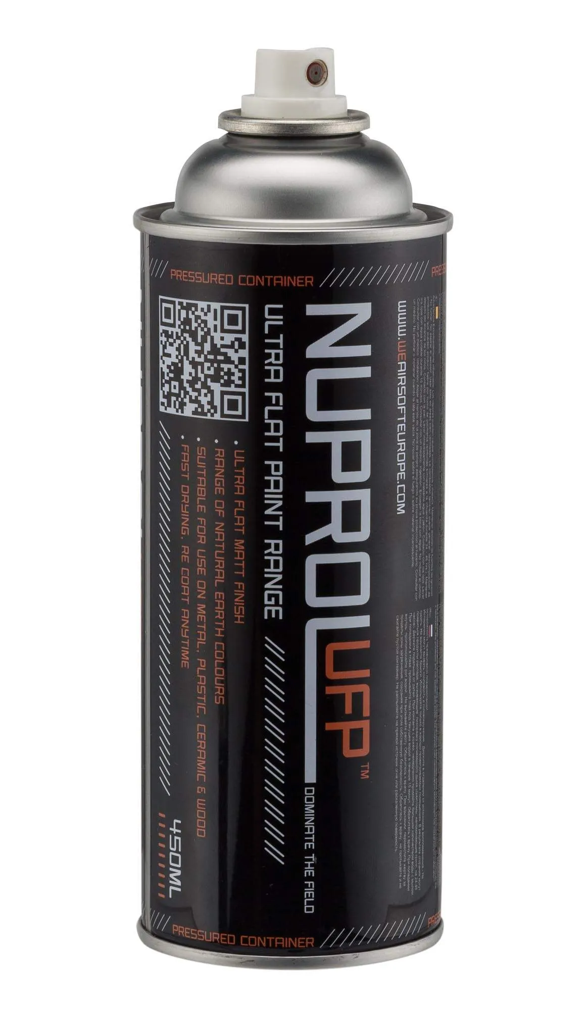 Bombe de peinture couleur noire Nuprol