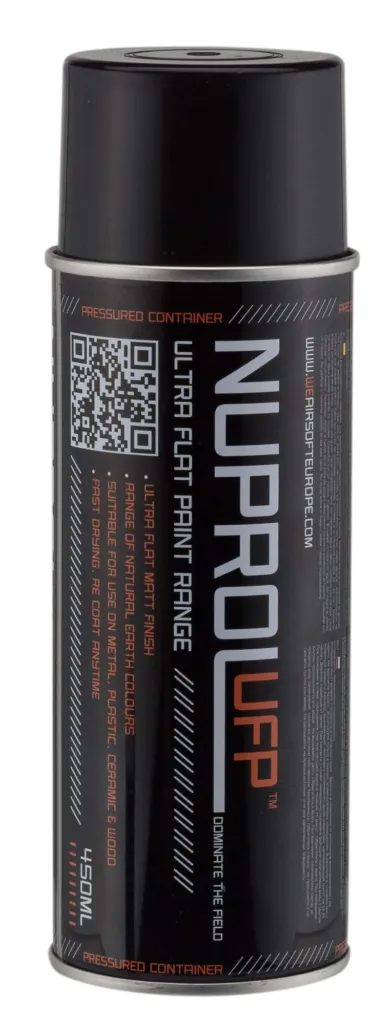 Bombe de peinture couleur noire Nuprol