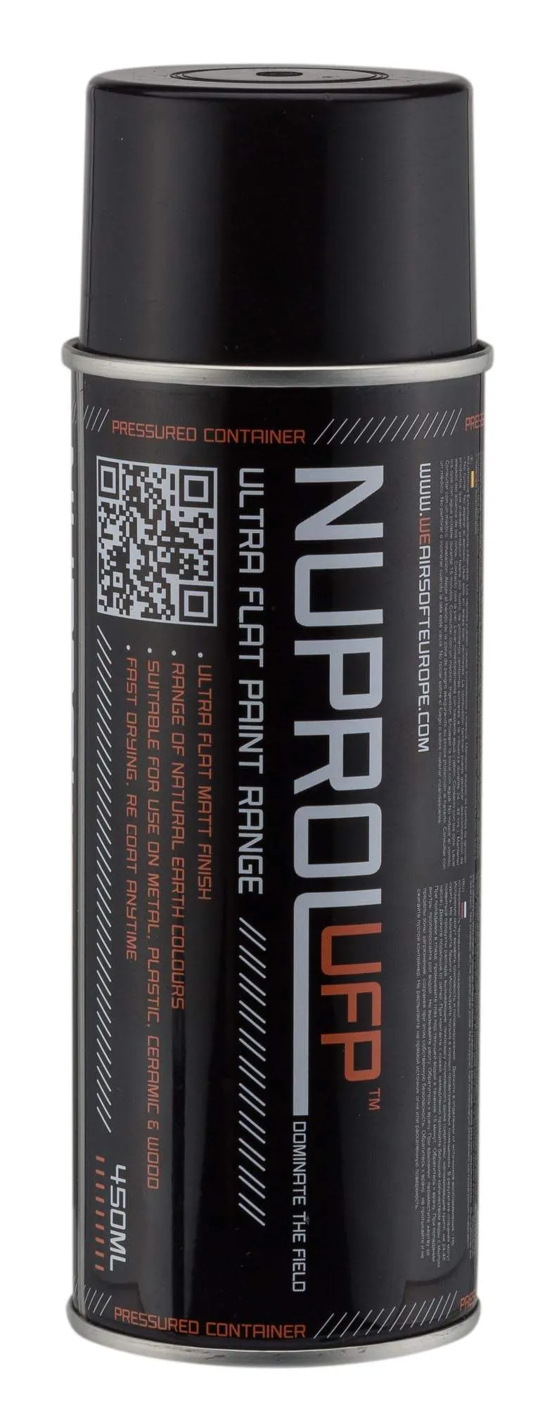 Bombe de peinture couleur noire Nuprol