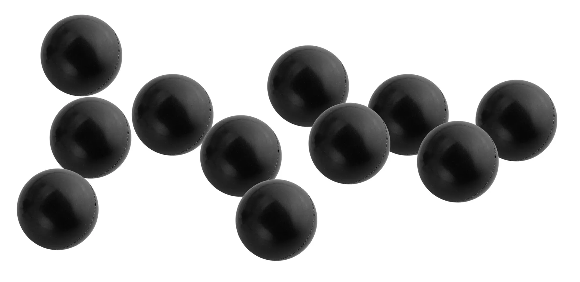 Billes Caoutchouc Mediuml/Dur Noires Cal. 68 Pot De 100 Billes-0