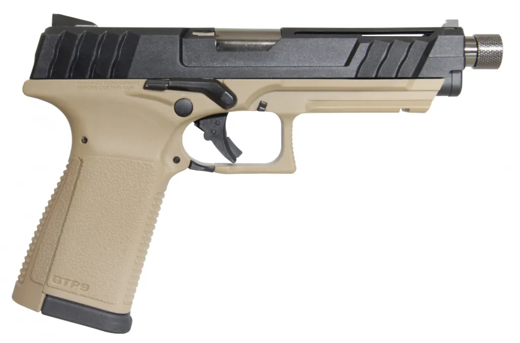 Réplique Gbb Pistolet Gtp9 Gaz 0,9j Tan/Noir-0