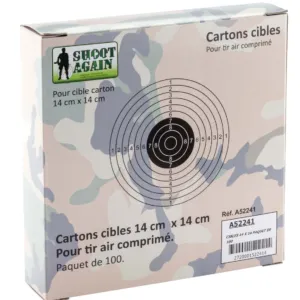 100 Cibles Cartons 14 X 14 Cm-0