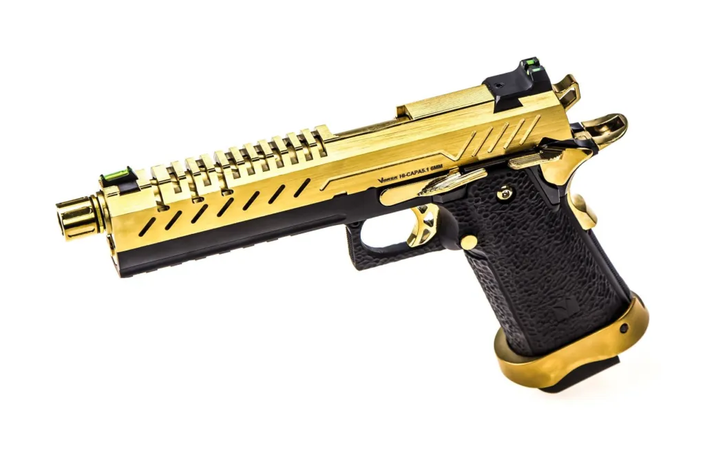 Réplique Gbb Gaz Hi-Capa 5.1 Noir / Or 1,0j-0