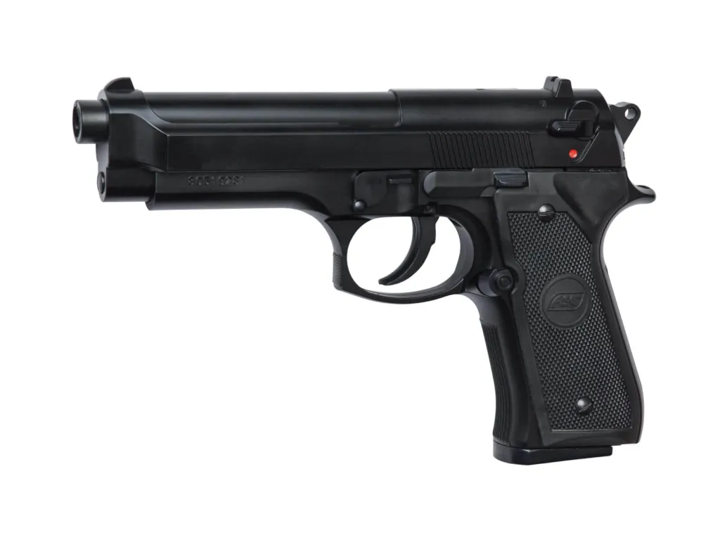 Réplique M92 Fs Noir Ressort Hop-Up Fixe Modèle Lourd 0,5j - Asg-0