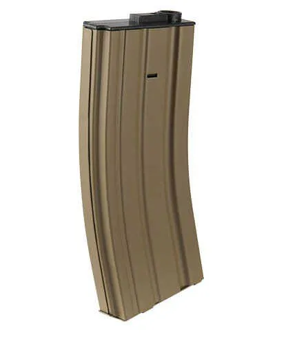 Chargeur Mid-Cap Métal 120 Billes Pour M4 Aeg Tan-0