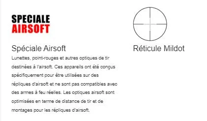 Lunette 3-12x40 Mildot Rouge/Bleu/Vert-463243