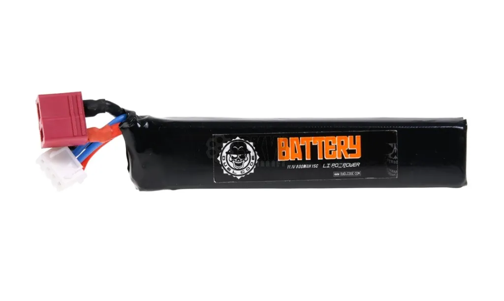 batterie li-po 11.1v 800mah 15c t-dean duel code-0