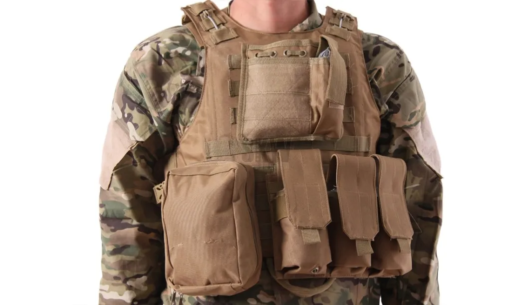 gilet plate carrier tan delta tactics v07-0