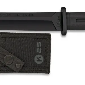 Couteau D'entraînement Droit Caoutchouc K25 Noir-0