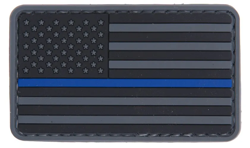 Patch Pvc Drapeau Usa Bleu Line-0
