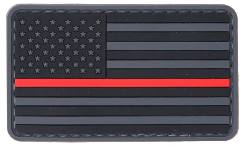 Patch Pvc Drapeau Usa Red Line-0