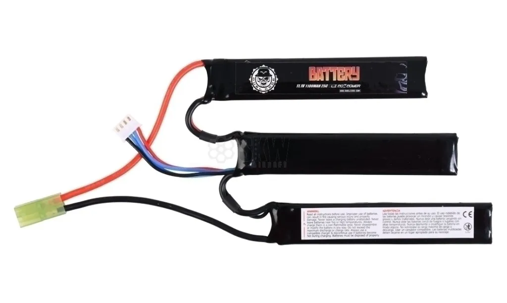 Batterie Lipo 11.1v 1100mah 25c (3pc) Duel Code-0