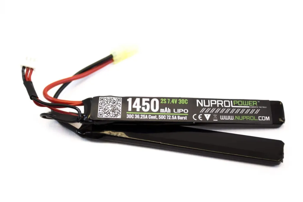 Batterie Airsoft Lipo 2 Eléments 7,4 V/1450 Mah 30c- T-Deans-0