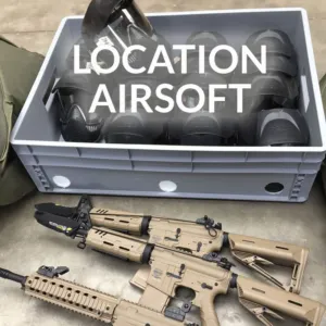 Location M4 Airsoft + Masque + 1000 Billes-0