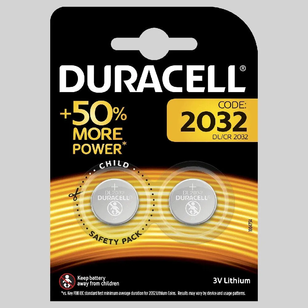 Pack De 2 Piles Cr2032 Lithium 3 Volts - Duracell-0