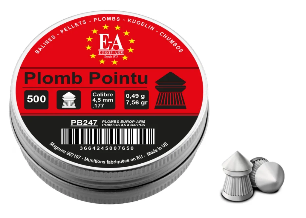 Plombs Europ-Arm À Tête Pointue Cal. 4,5 Mm-0