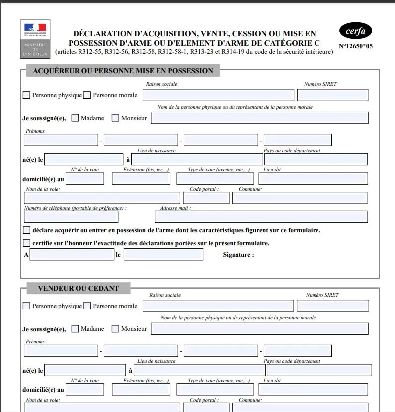 Cession Entre Particulier - Cerfa-0