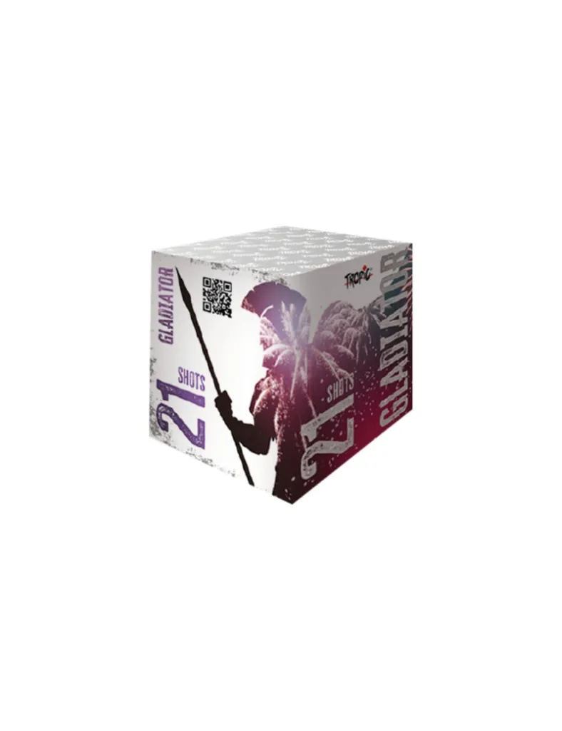 Batterie 21 Coups Gladiators 25 Mm-0