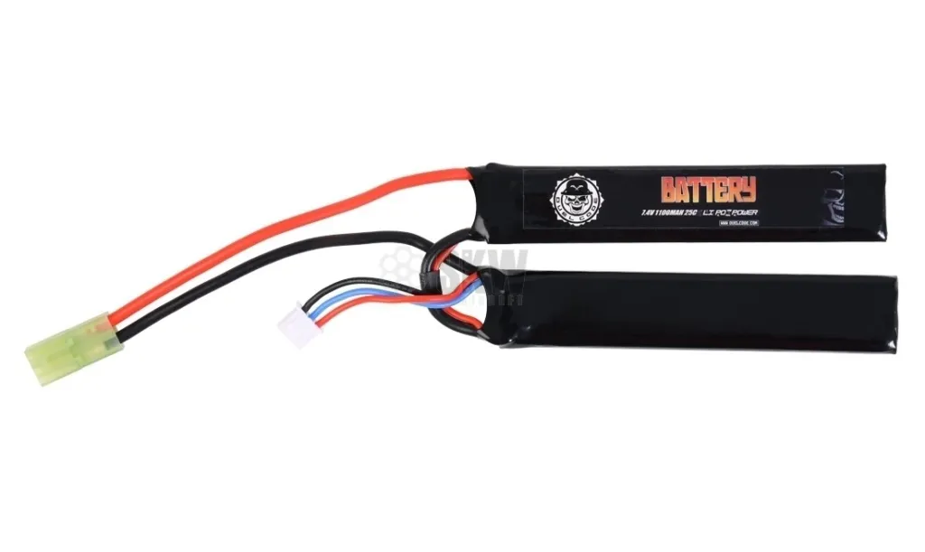 Batterie Airsoft Lipo 7.4v 1100mah 25c (2pc)-0