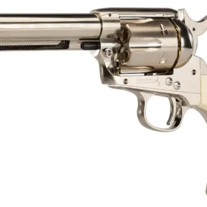 Revolver Co2 Colt Simple Action Army 45 Nickelé Bb's Cal. 4,5 Mm-0
