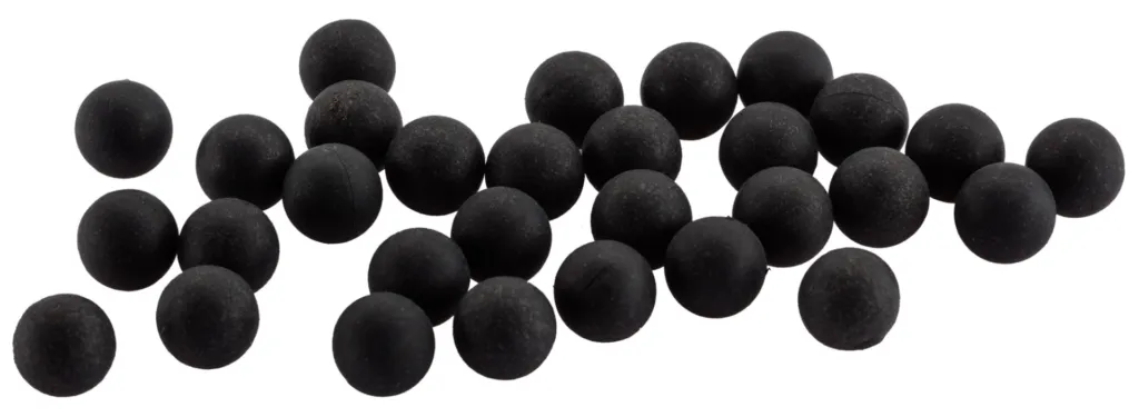 Cal.43 billes de défensecaoutchouc . pot de 100-0