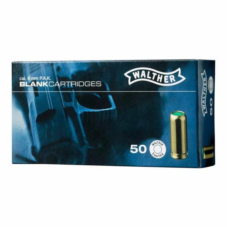 Boite De 50 Cartouches À Blanc Walther 9mm P.A.K-0