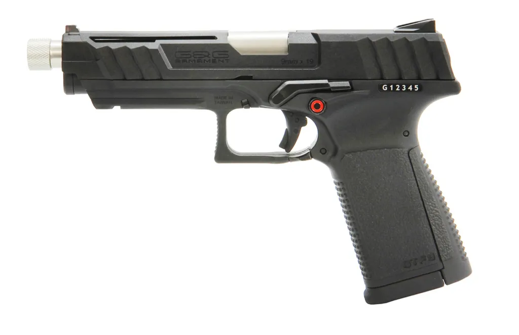Réplique Gbb Pistolet Gtp9 Gaz 0,9j Noir-0