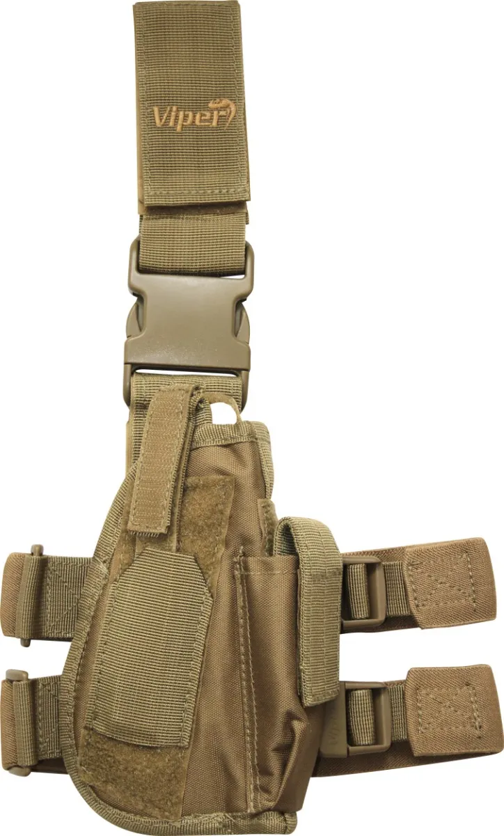 Holster De Cuisse Réglable Viper Coyote-0